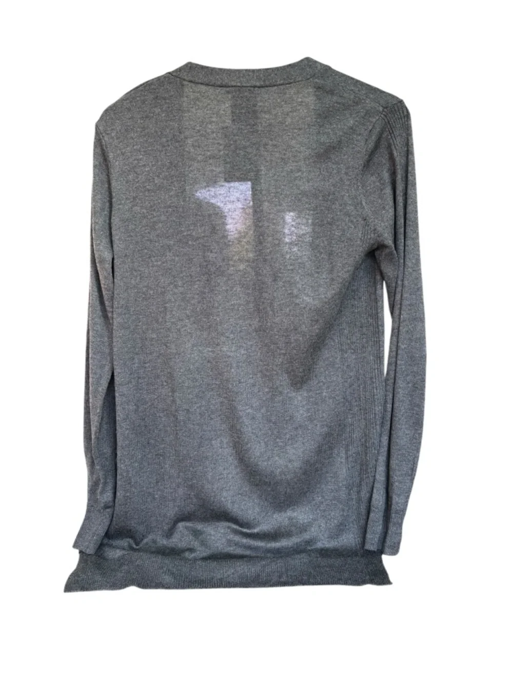 Matty M Open-Front Longline NWT Cardigan Heather Gray Women’s M - Picture 3 of 6
